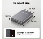 Intenso MW10000 Magnetic Power Bank 10000 mAh – MagSafe Compatible, 15W Wireless Charging, 20W USB-C PD, For iPhone & Android – Tested in Germany – Grey
