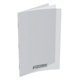 Cahier piqué conquérant classique couverture polypropylène rigide transparente a5+ 17x22cm 96 pages 90g séyès incolore