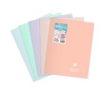 Cahier piqué Koverbook Blush 24x32cm 96 pages grands carreaux couverture polypropylène opaque bicolore Couleur aléatoire. - Assortis