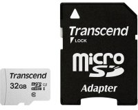 Transcend microSD Card SDHC 300S 32GB with Adapter