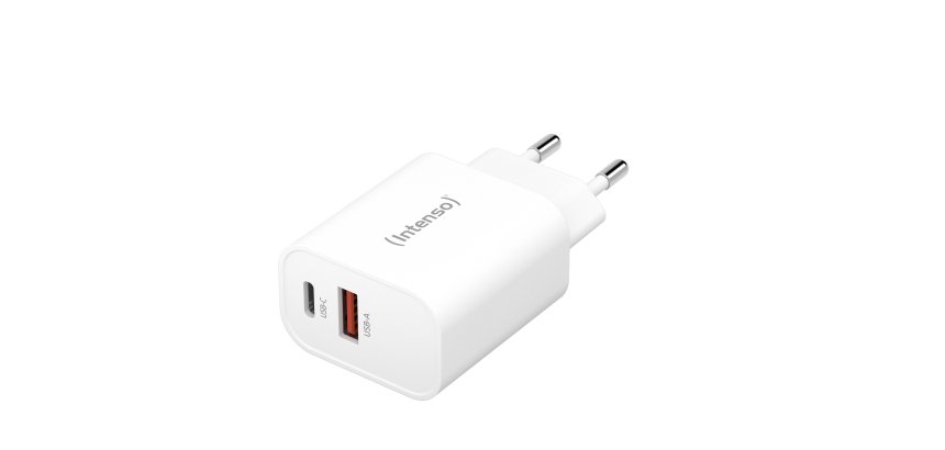 Intenso POWER ADAPTER USB-A/USB-C/7803012 Universale Bianco AC Ricarica rapida Interno