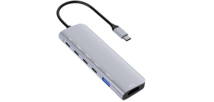 DLH DY-TU5005 station d'accueil USB Type-C Argent