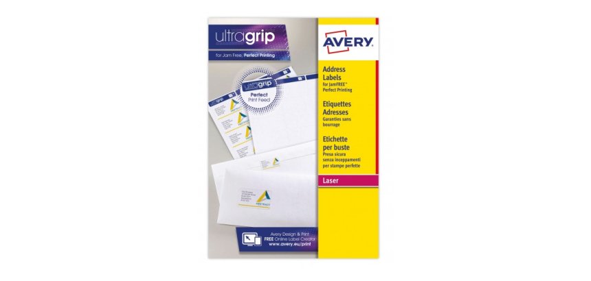 Etiquette SPECIAL pour timbres, 63,5 x 33,9 mm, blanc