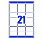 Etiquette adresse expédition laser 63,5 x 38,1 mm Avery blanche - Boîte de 315