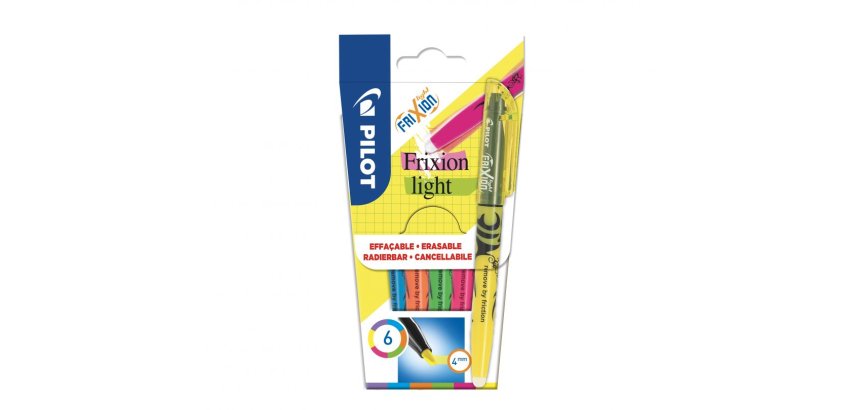 Marcador Fluorescente Pilot Frixion Light - Paquete de 6