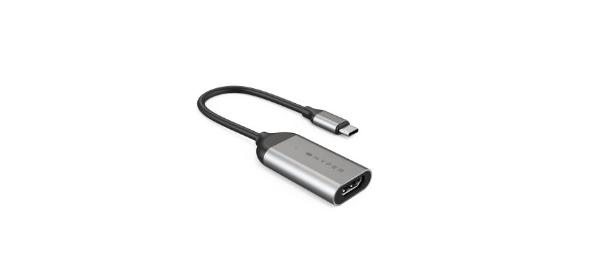 HYPER HD-H8K USB Type-C HDMI Acier inoxydable