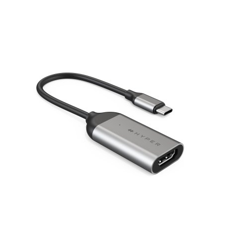 HYPER HD-H8K USB Tipo C HDMI Acero inoxidable