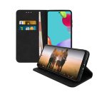 DLH Etui folio noir porte cartes avec rabat pour Samsung Galaxy A52 (SM-A525) et Galaxy A52 5g (SM-A526)