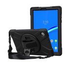 DLH Coque renforcee avec bandouliere, poignee rotative et pied support pour Lenovo Tab M10 FHD Plus gen2 10.3" (ZA5V, ZA5T, ZA5W, TB-X606, TB-X606F..)