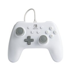 PowerA 1517033-01 mando y volante Gris, Blanco USB Gamepad Analógico Nintendo Switch