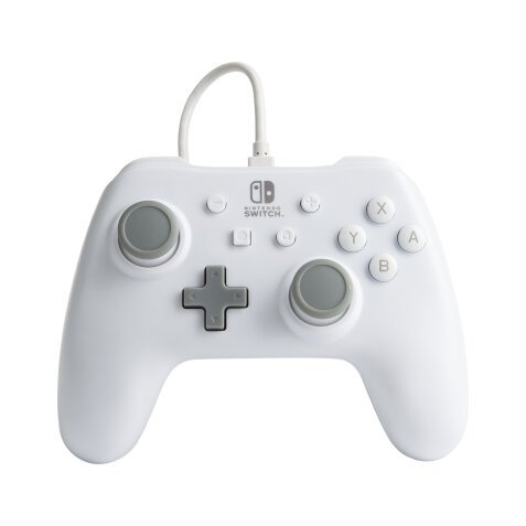 PowerA 1517033-01 mando y volante Gris, Blanco USB Gamepad Analógico Nintendo Switch