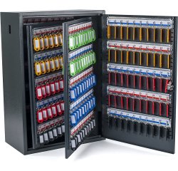 Armoire à clés Deluxe, pour 300 clés, gris foncé