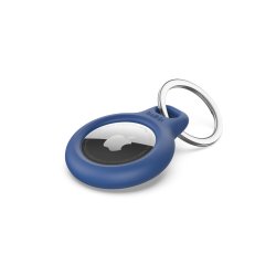 Funda protectora con llavero para localizador o rastreador Apple AirTag Belkin F8W973btBLU Secure Holder, azul