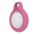 Funda protectora con llavero para localizador o rastreador Apple AirTag Belkin F8W973btPNK Secure Holder, rosa