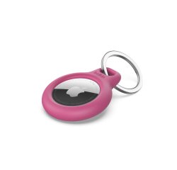 Funda protectora con llavero para localizador o rastreador Apple AirTag Belkin F8W973btPNK Secure Holder, rosa