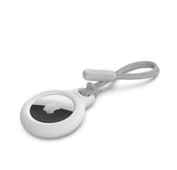 Funda protectora con correa para localizador o rastreador Apple AirTag Belkin F8W974btWHT Secure Holder, blanco