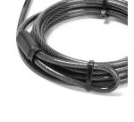 DICOTA D32180 câble antivol Noir, Argent 2 m