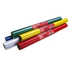 Favorit 100460610 copertina per libro e rivista 5 pz Blu, Verde, Rosso, Trasparente, Giallo