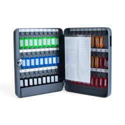 Armoire à clés pour 54 clés, gris foncé