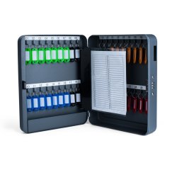 Armoire 36 clés fermeture à clés Pavo, gris foncé