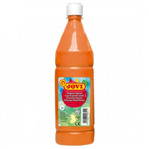 Gouache jovi liquide bouteille 1000 ml. orange.