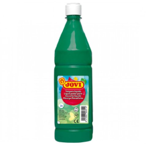Gouache jovi liquide bouteille 1000 ml. vert       fonc .