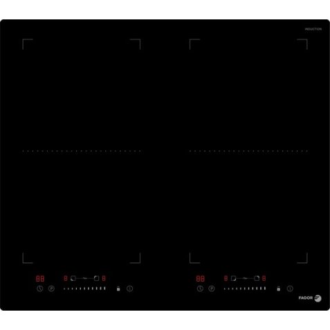 FAGOR Plaque induction FTI472FV, 4 foyers, 4 boosters, Puissance 7200w