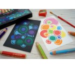 Crayon couleur stabilo woody multi talent 18 crayons 3 en  1 arty +1 pinceau rond taille 8 + 1 taille crayon