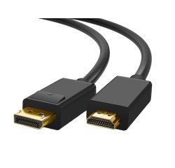DLH DY-TU5369B câble vidéo et adaptateur 2 m HDMI Type A (Standard) DisplayPort Noir