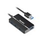 Hamlet XHUB-04U3 hub di interfaccia USB 3.2 Gen 1 (3.1 Gen 1) Type-A 5000 Mbit/s Nero