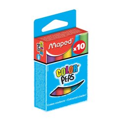 Craie pour tableau COLOR'PEPS, rond, assorti
