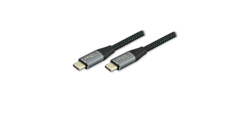 MCL MC1C99A003C1032 câble USB USB 3.2 Gen 2 (3.1 Gen 2) 2 m USB C 10 Gbit/s 60 W Noir