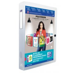 Boite de rangement POLYVISION, A4, PP, incolore
