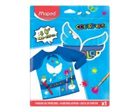 Tablier peinture maped enfant qualite sup manches longues   souple et impermeable de 4 a  8 ans