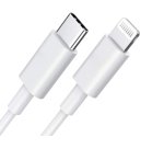 DLH Cable USB-C vers Apple lightning certifie MFI 1m 3.25A 65W max blanc