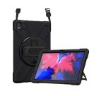 DLH Coque renforcee avec bandouliere, poignee rotative et pied support pour Lenovo Tab P11 11" (ZA7R, ZA7X, TB-J606, TB-J606F, TB-J606X..)