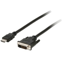 DLH Cable HDMI male - DVI-D male 1.8m noir