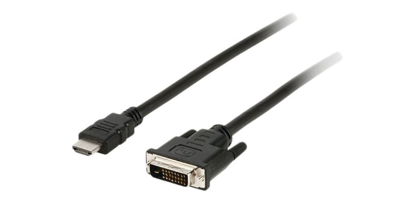 DLH Cable HDMI male - DVI-D male 1.8m noir