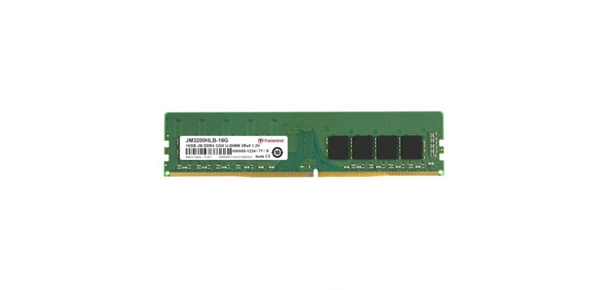 Transcend JetRam JM3200HLB-16G module de mémoire 16 Go 2 x 8 Go DDR4 288-pin DIMM