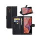 DLH ETUI FOLIO NOIR PORTE CARTES AVEC RABAT POUR SAMSUNG GALAXY XCOVER 5 (SM-G525)