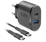 SBS Chargeur secteur 18W type C