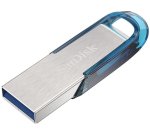 SanDisk Ultra Flair lecteur USB flash 64 Go USB Type-A 3.2 Gen 1 (3.1 Gen 1) Bleu, Argent