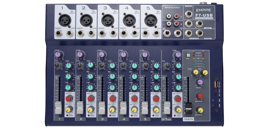 Empire Media F7-USB 7 canali Multicolore