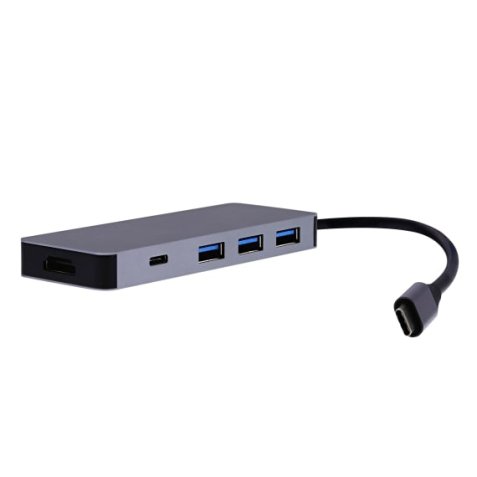 T'nB HUBALU6 station d'accueil USB 3.2 Gen 1 (3.1 Gen 1) Type-C Gris