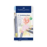 Crayon  de couleur gold faber aqua pastel boite de 12