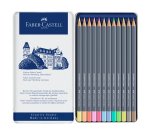 FABER-CASTELL Crayon GOLDFABER Aquarelle, boîte métal de 12