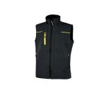 Gilet da lavoro U-Power Saturn, nero/giallo