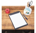 Porte-bloc maul go a4 plastique recycle porte-stylo integre dans pince coloris    noir