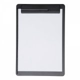 Porte-bloc maul go a4 plastique recycle porte-stylo integre dans pince coloris    noir