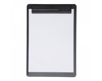 Porte-bloc maul go a4 plastique recycle porte-stylo integre dans pince coloris    noir